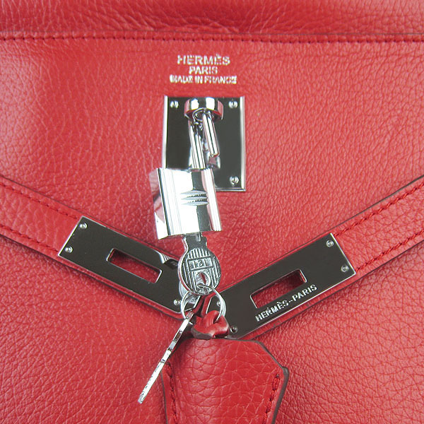 High Quality Hermes Kelly 35cm Togo Leather Bag Red 6308 - Click Image to Close